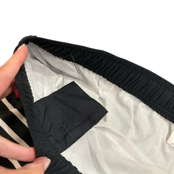 Amazon Men’s NEW black red white striped swimsuit XXL - Picture 3 of 4